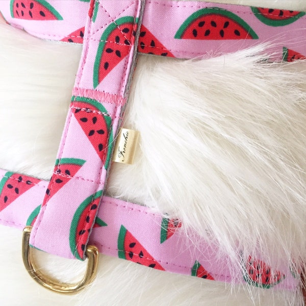 Adjustable dog harness "Watermelon"