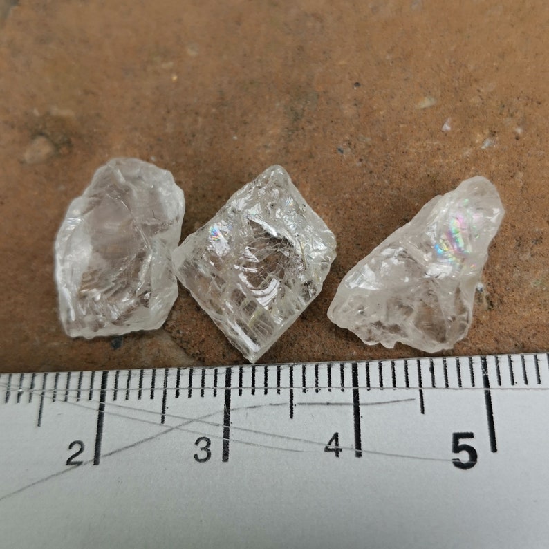 20 Ct Big Raw Pink Gem MGK1208 Rough Pink Morganites 3 Rough Natural Pink Morganites