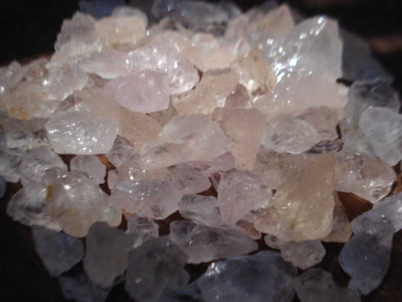 20 Ct Big Raw Pink Gem MGK1208 Rough Pink Morganites 3 Rough Natural Pink Morganites