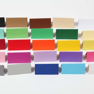 25 Tischkarten Platzkarten Namenskarten in versch. Farben