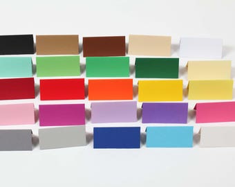 25 Tischkarten Platzkarten Namenskarten in versch. Farben