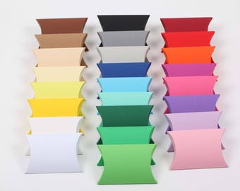 10 Pillow Box, Kisschenschachtel Farbe frei wählbar