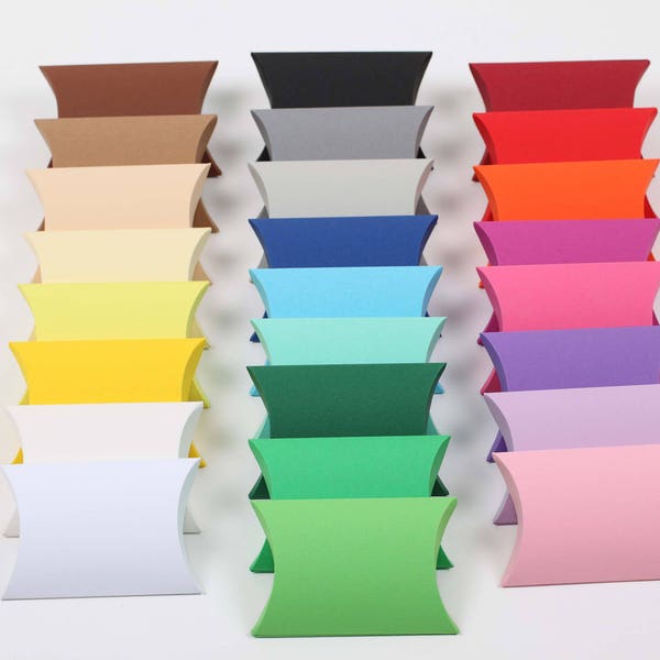 25 Pillow Box, Kisschenschachtel Farbe frei wählbar