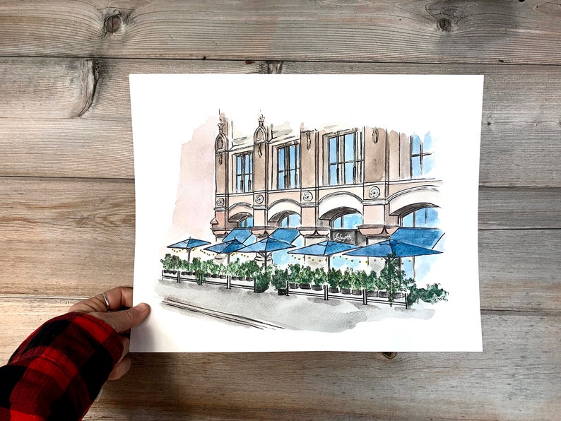Custom Drawing, Sketch from Photograph, Gift for boss, gift for entrepreneur, Office Decor, small business gift, Drawing from Photograph image 9