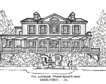 Digital File from Original Artwork, file for notecard, custom invitation, digital file for print, house print for notecard, wedding invites