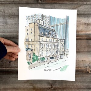 Custom Drawing, Sketch from Photograph, Gift for boss, gift for entrepreneur, Office Decor, small business gift, Drawing from Photograph image 8
