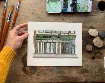 Custom Drawing, Sketch from Photograph, Gift for boss, gift for entrepreneur, Office Decor, small business gift, Drawing from Photograph