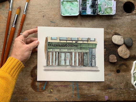 Custom Drawing, Sketch from Photograph, Gift for boss, gift for entrepreneur, Office Decor, small business gift, Drawing from Photograph