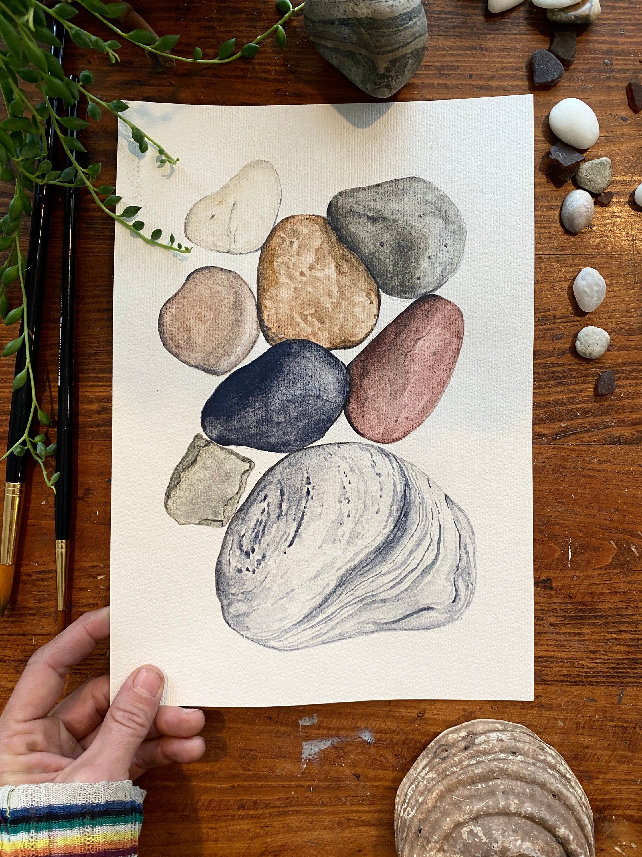 Balzer Designs: Art Journal Every Day: Watercolor Rocks