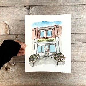 Custom Drawing, Sketch from Photograph, Gift for boss, gift for entrepreneur, Office Decor, small business gift, Drawing from Photograph image 10