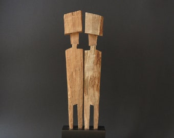 Wooden Sculptur - &quot;For a walk I&quot;