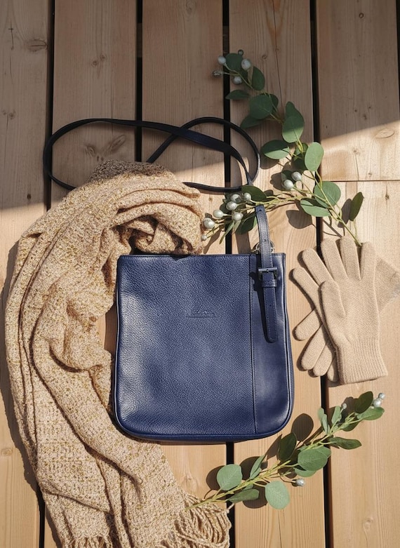Longchamp - Vintage- Le Foulonné Crossbody Bag – Dark Blue – Unisex