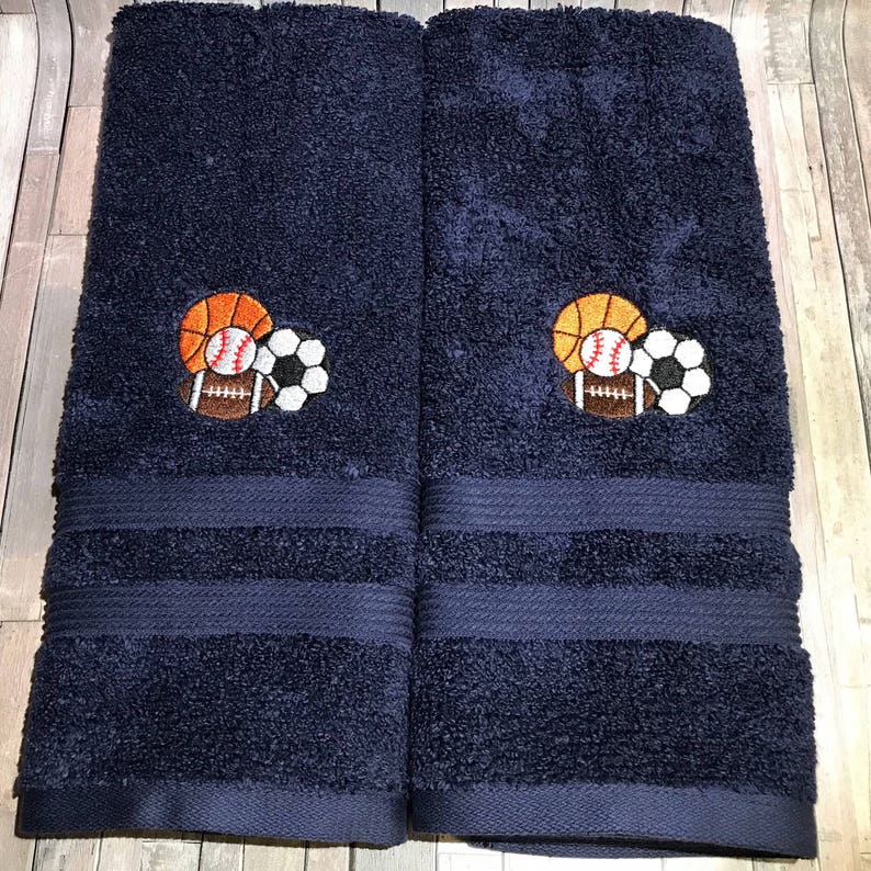 Football Towel/ Sports Towel/team Towel/personalized Bath Etsy