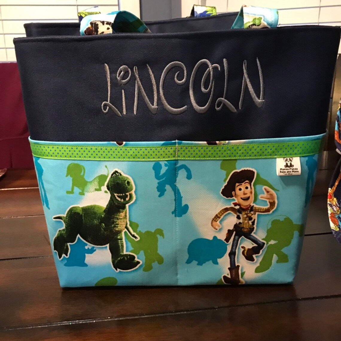 Personalized Toy Story Diaper Bag/ Toy Story Bag /pocket Tote Etsy