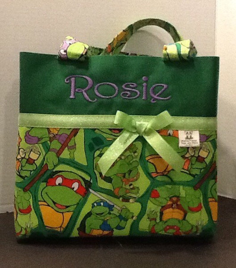 Personalized Teenage Mutant Ninja Turtles siaper bag tote bag gift school bag