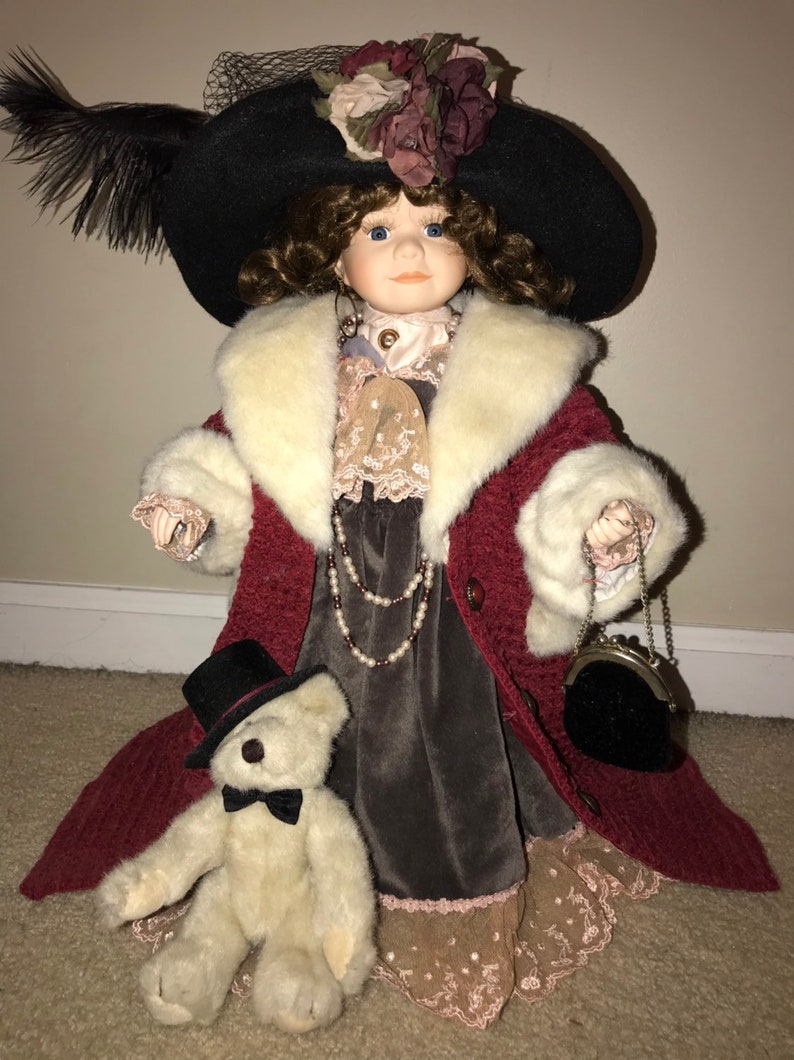 Boyds Bear Doll collective porcelain doll Amy comes in her | Etsy