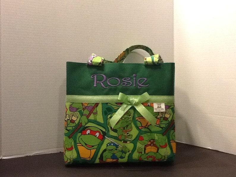 Personalized Teenage Mutant Ninja Turtles siaper bag tote bag gift school bag