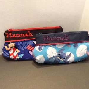 Ohana Means Family Lilo and Stitch Themed Pencil Case-make up Case