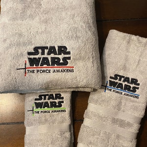 towel set with Star Wars you choose which symbols image 4