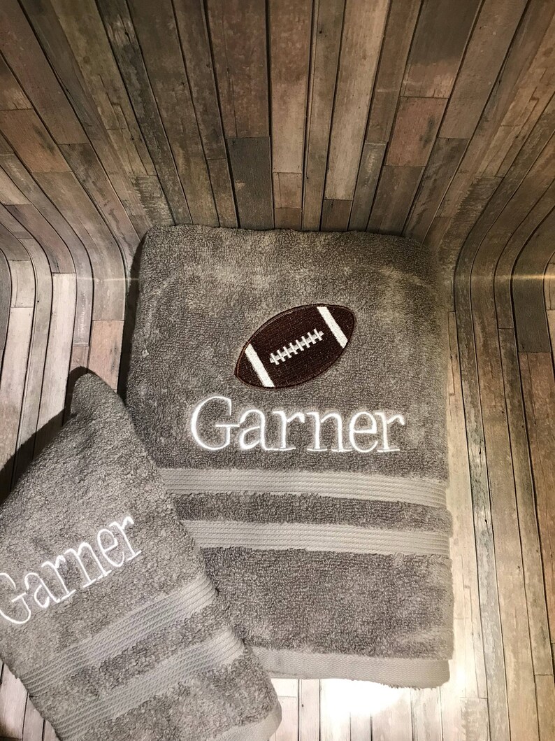 Football Towel/ Sports Towel/team Towel/personalized Bath Etsy