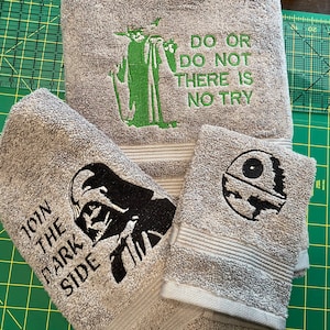 towel set with Star Wars you choose which symbols image 8