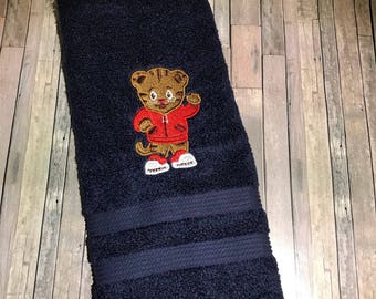 Daniel the Tiger towel/ Daniel Tiger gift/ Daniel the Tiger Birthday /personalized bath towel/ Tiger gift/personalized towels