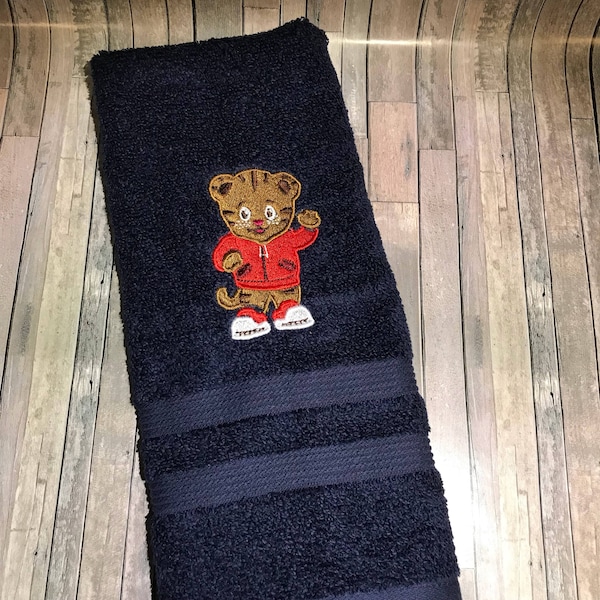 Daniel the Tiger towel/ Daniel Tiger gift/ Daniel the Tiger Birthday /personalized bath towel/ Tiger gift/personalized towels