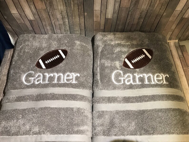 Football Towel/ Sports Towel/team Towel/personalized Bath Etsy