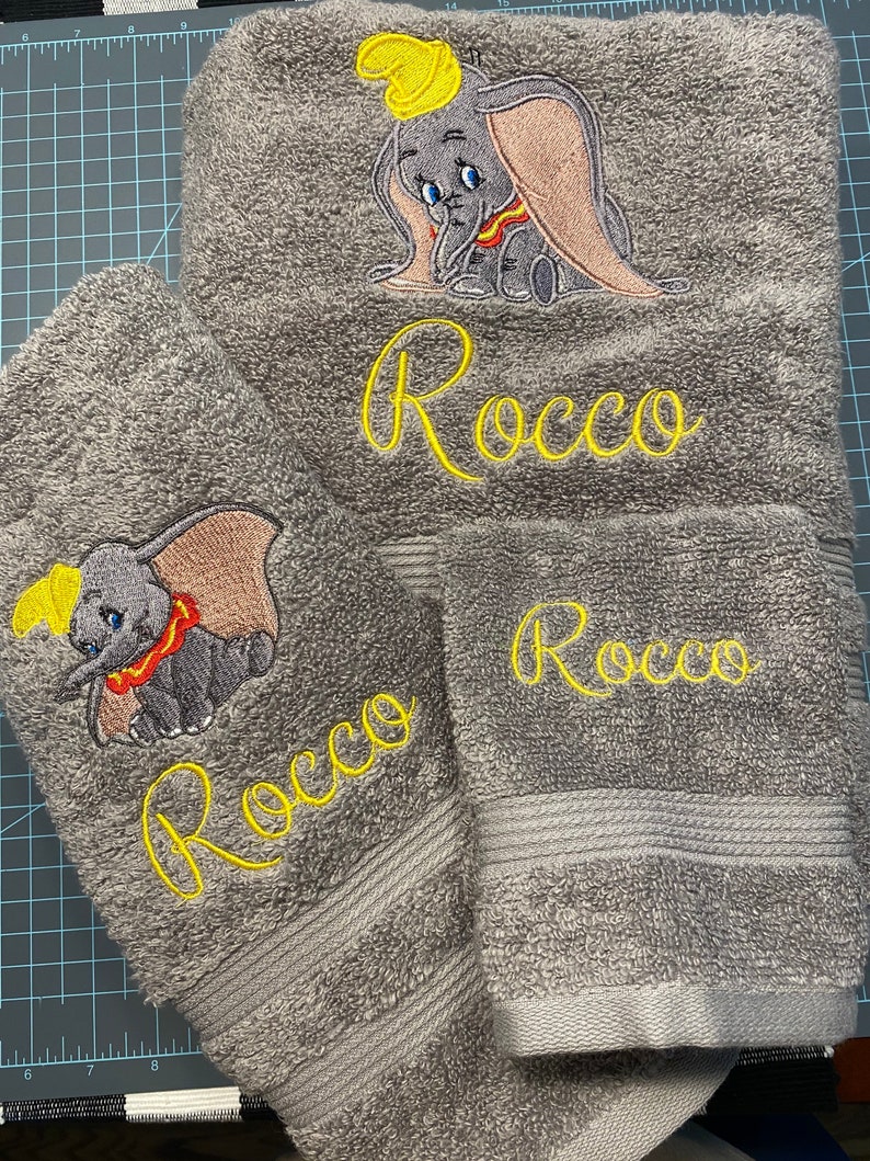 Dumbo Towel/ Dumbo Towel/ Dumbo Gift/ Dumbo Birthday/ Elephant Etsy