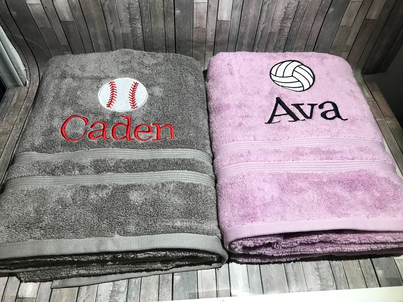 Football towels/ sports towels/Team towels/ personalized Etsy