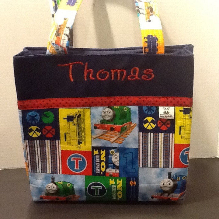 Personalized Thomas the train tote bag/diaper bag made with Etsy