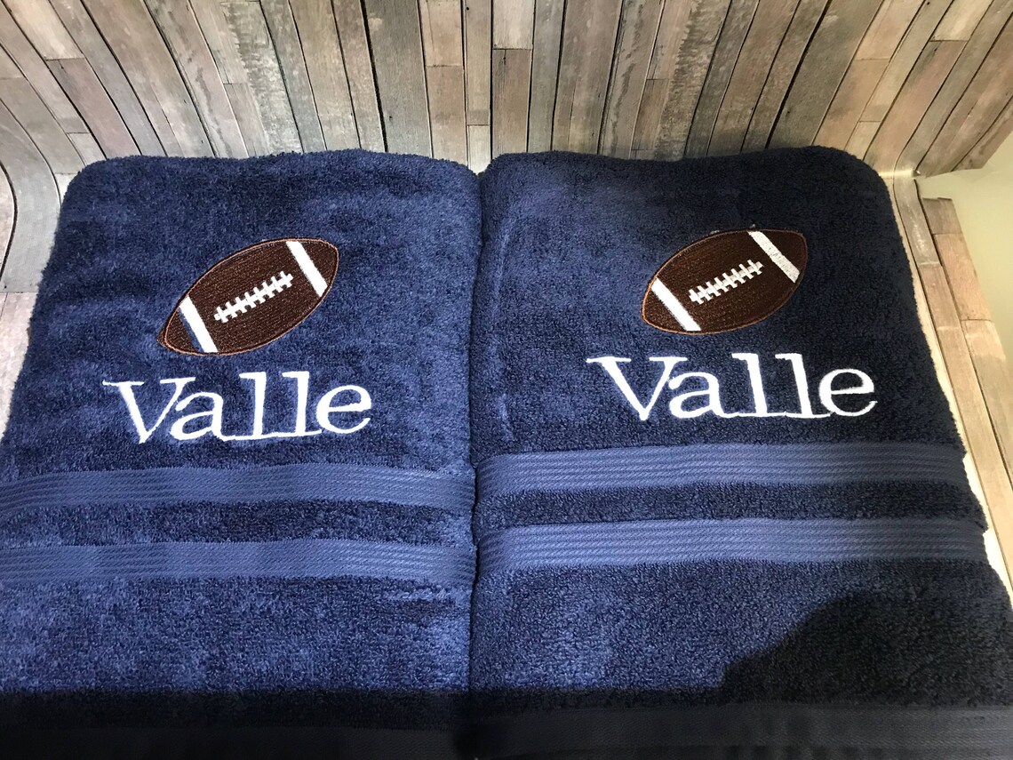 Football Towel/ Sports Towel/team Towel/personalized Bath Etsy