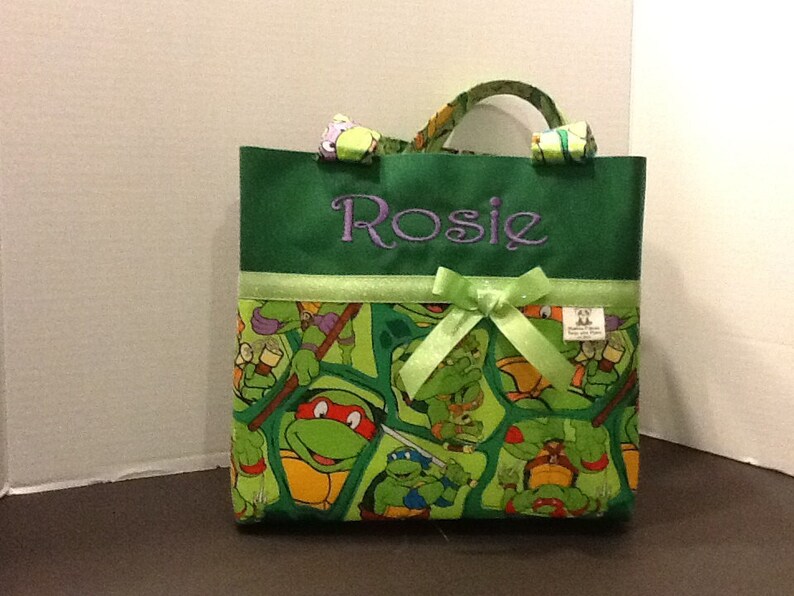 Personalized Teenage Mutant Ninja Turtles siaper bag tote bag gift school bag