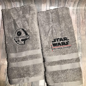 towel set with Star Wars you choose which symbols 2hand character only