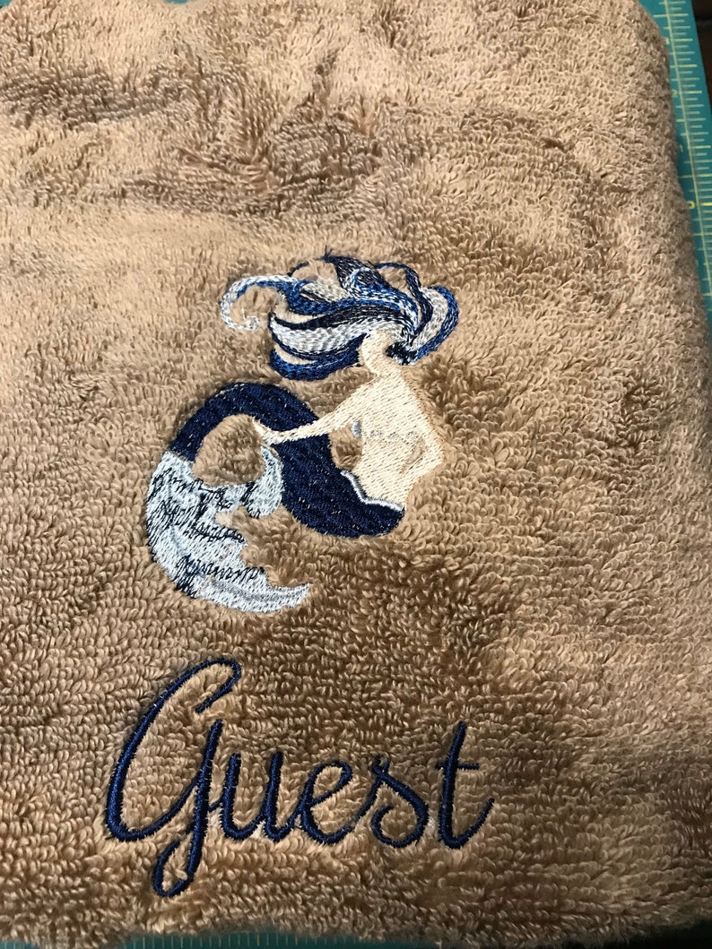 Personalized mermaid towel set / ocean towel/ sea towel / Etsy