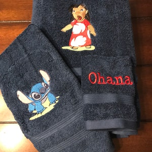 Lilo towel/ Stitch Towel/ Lilo and stitch towel / lilo gift/ stitch gift/ lilo and stitch birthday image 1