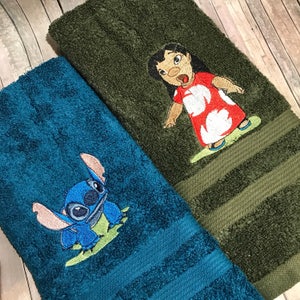 Lilo towel/ Stitch Towel/ Lilo and stitch towel / lilo gift/ stitch gift/ lilo and stitch birthday image 2