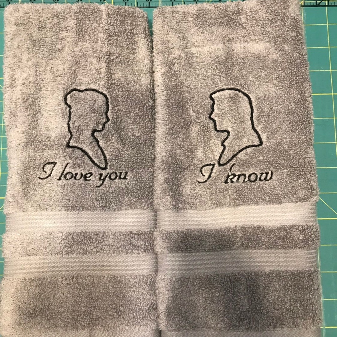 Star Wars I Love You I Know Kitchen Towels Hand Towels 2 piece set