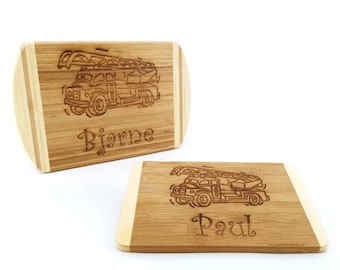 Colazione Board Wood Name Stullenbrettchen - Vigili del Fuoco