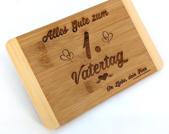 Breakfast Board Wood Name Stullenbrettchen - 1st Father's Day