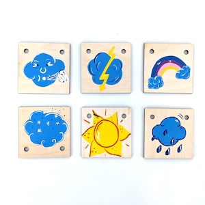 Permanent calendar wood annual calendar - Addon weather