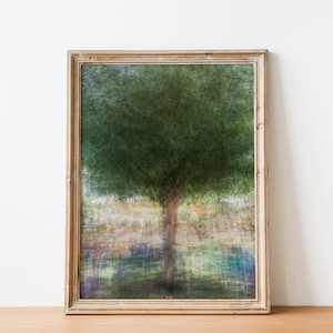 Holy Land Colorful Tree Impressionist Painting - Jewish Wall Art Print