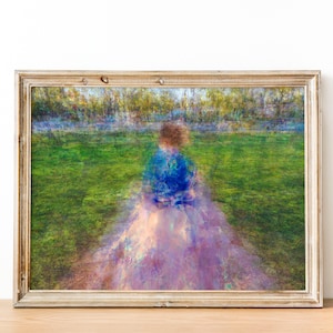 Jewish Child Portrait Impressionist Painting - The Little Prince on a Holy Land Israel Stone