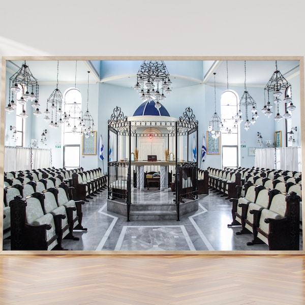 Tunisian Blue Sephardic Synagogue in Jerusalem