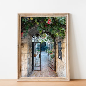 Jerusalem Garden Door Entrance with Ivy and Jerusalem stones