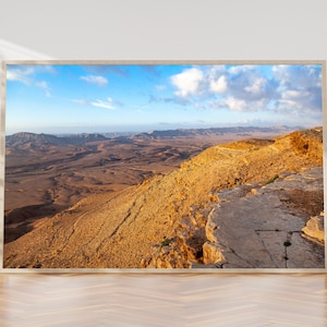 Ramon Crater Israeli Negev Desert Mountain Sunrise Landscape - Holy Land Photography