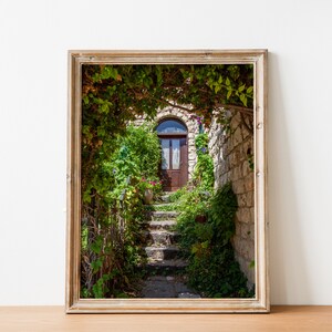 Garden Door Entrance with Flowers and Ivy - Israeli Typical House at Rosh Pina