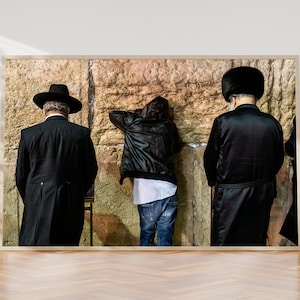 Jewish Kotel Wall Art Photography - Three Different Prayers at the Western Wall
