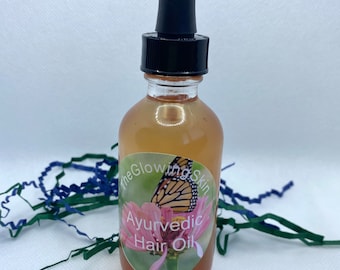 Ayurvedisk örtbaserad hårolja: Mandelolja, hårbottenbehandling (50 ml)