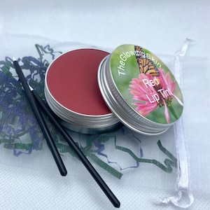 Red Lip Tint, Natural red lipstick and lip moisturizer, rose lip tint Skincare Gift